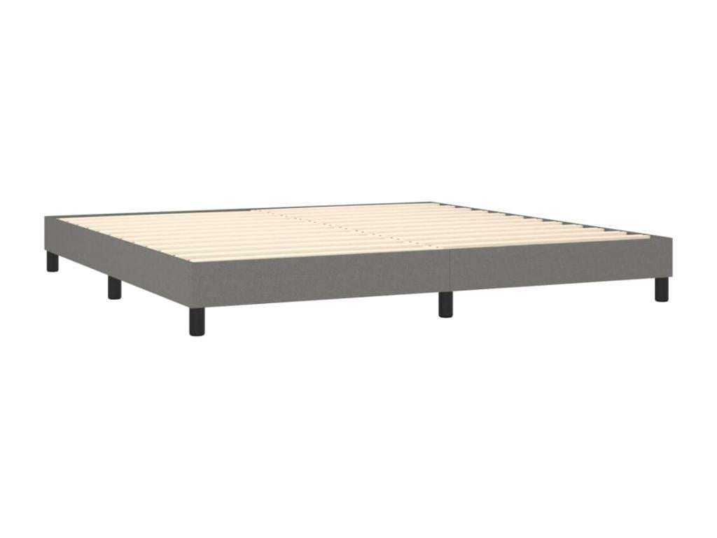 Bed base with Homelumiere bed light and mattress and LED Dark Grey 200x200