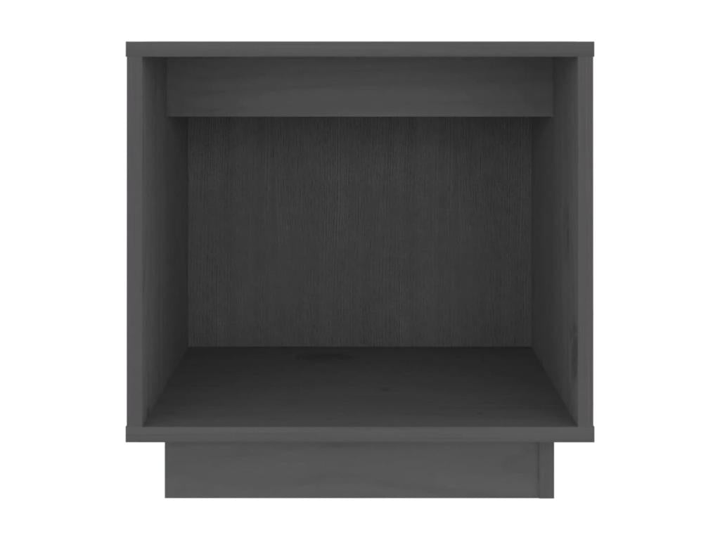 2-Piece Bedside Tables, Grey, 40x30x40 cm, Solid Pine Wood