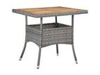 3-piece garden dining set, grey woven resin, and Homelumiere 3