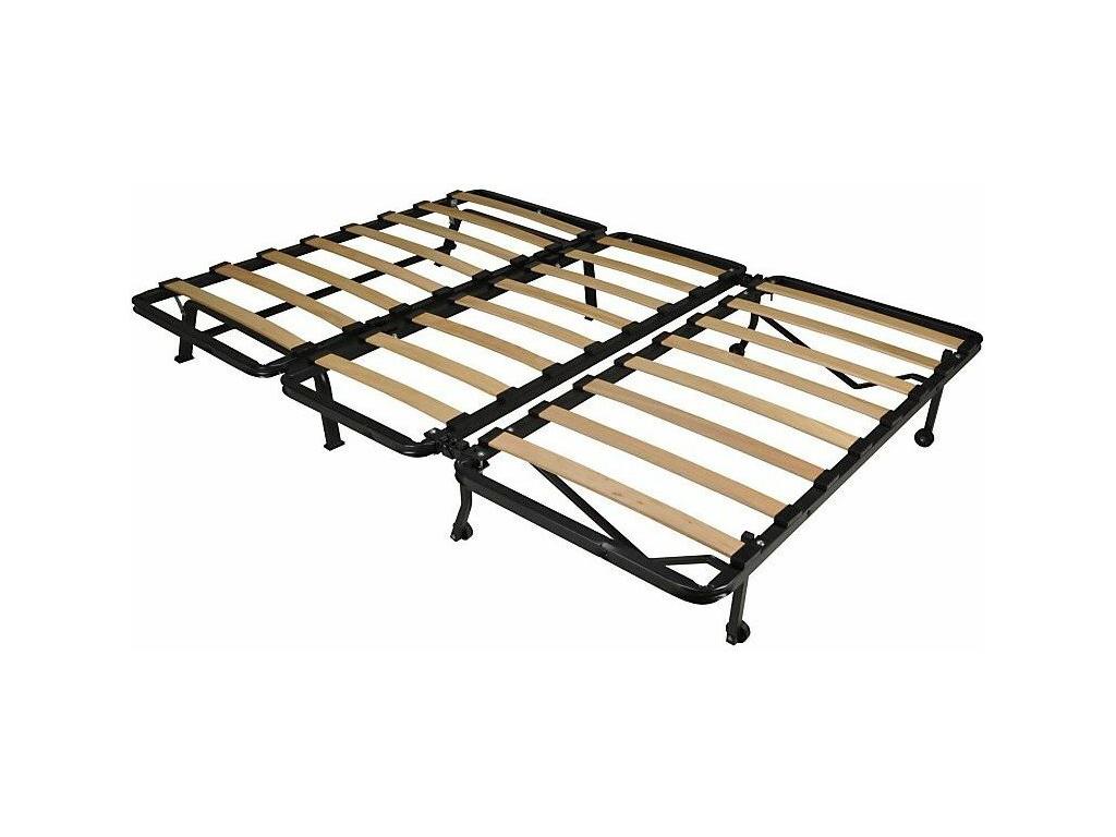 BZ Sofa Bed with 12cm Fabric Mattress, 140x190cm, Homelumiere - Light Pink