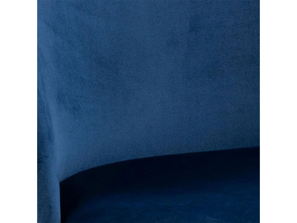 Homelumiere blue velvet dining chair.