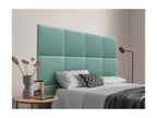Homelumiere Upholstered Headboard in Quality Velvet, Homelumiereérieure composed of interchangeable self-adhesive panels for bedroom, turquoise, 200 cm