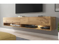 TV stand - 180 cm - oak - Homelumiere - with LED - Homelumiere