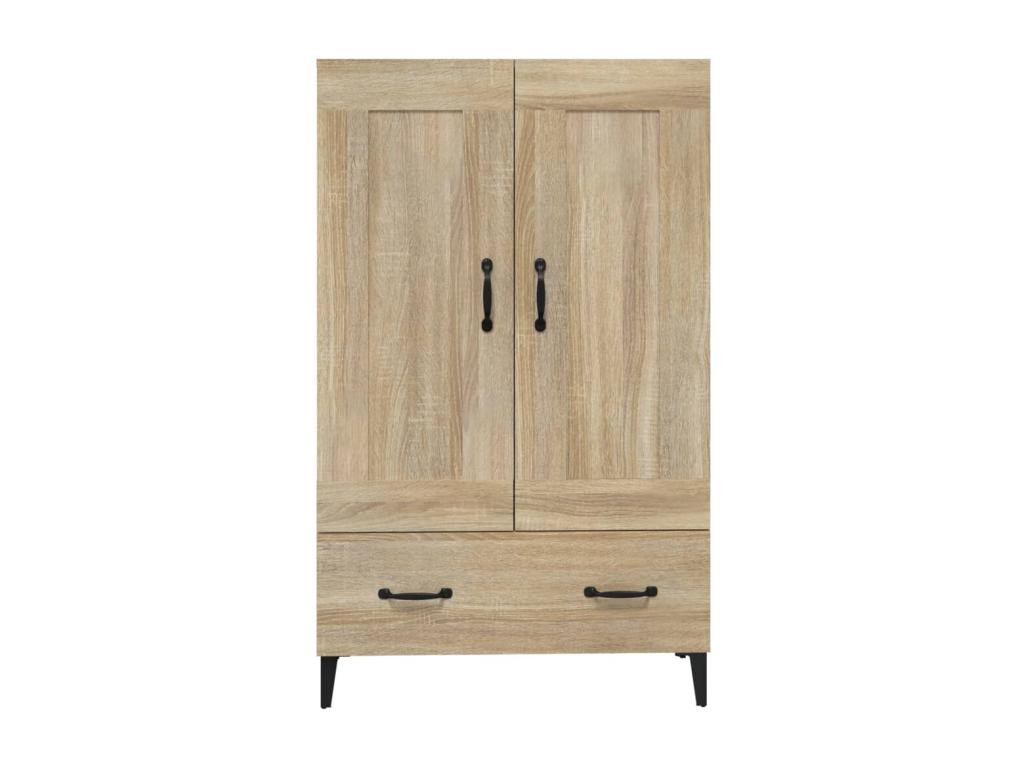Homelumiere Oak Highboard 70x31x115 cm Engineered Wood