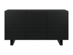 Sideboard with 3 doors in MDF - Black - Homelumiere