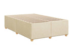 Homelumiere bed base with cream mattress, 120x200 cm, fabric