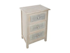Vintage 3-Drawer Chest of Drawers Homelumiere 80cm White