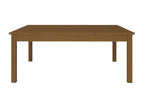 Coffee table, honey brown, 100x100x40 cm, solid pine wood