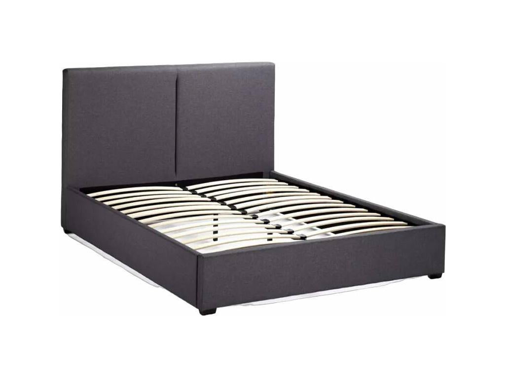 Lightweight 120x190cm single bed in fabric with slatted base from Homelumiere