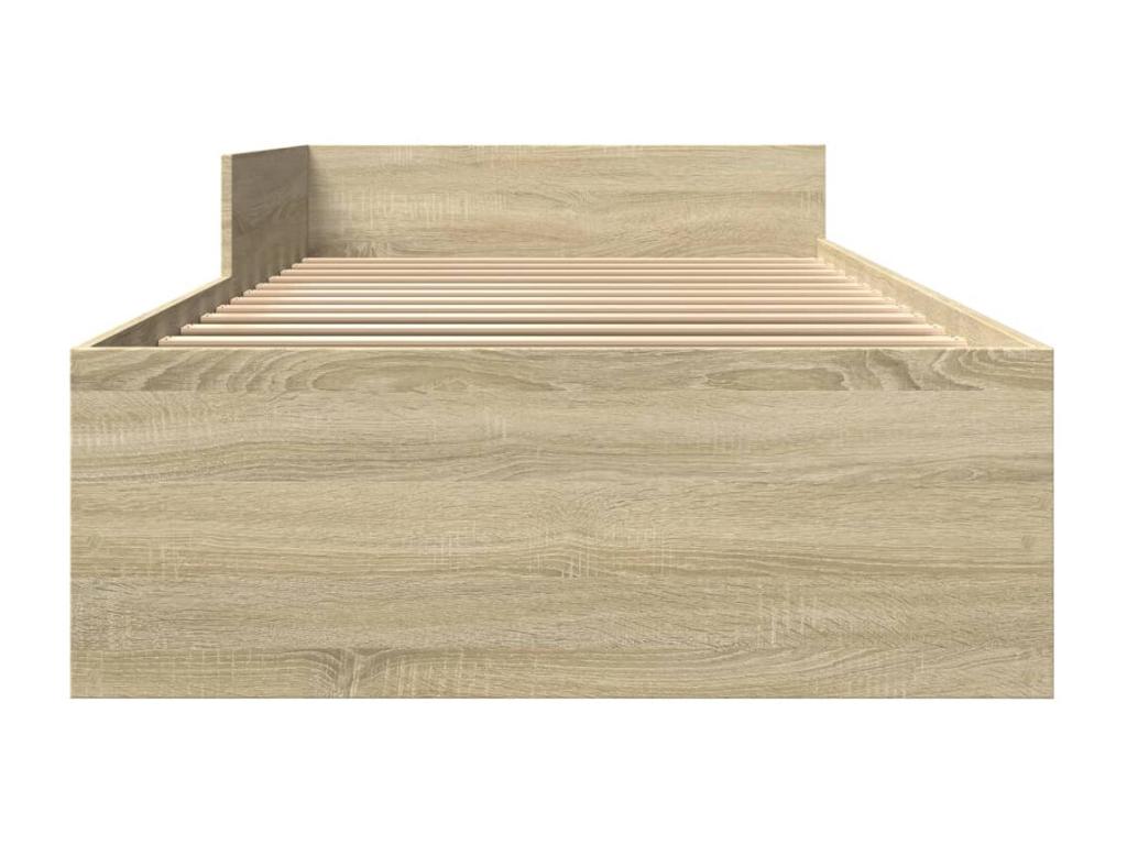 Homelumiere oak bed frame (90x200 cm) without mattress