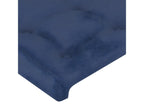 2-Piece Headboard Set, Blue, 90x5x78/88 cm, Fabric