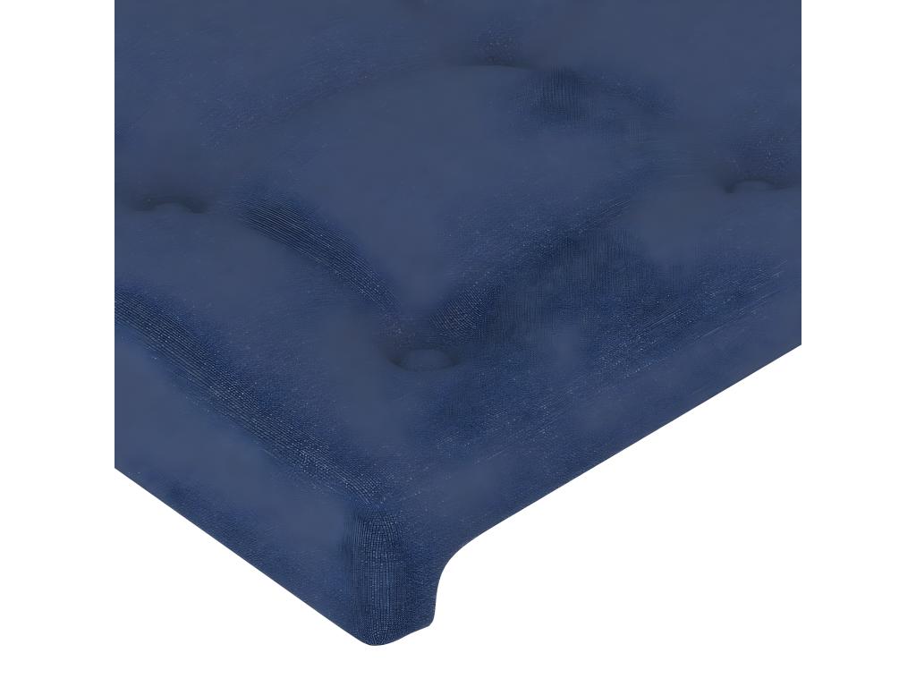 2-Piece Headboard Set, Blue, 90x5x78/88 cm, Fabric
