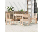 5-piece garden dining set in solid pine wood