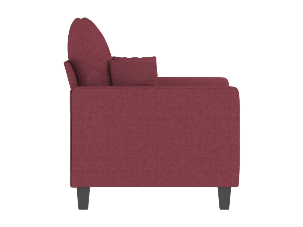 Burgundy Red Armchair 60 cm Fabric